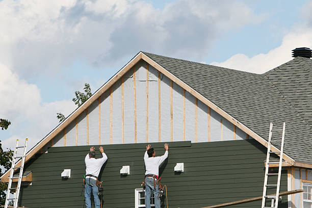 Professional Siding technician working in Mount Hope, OH